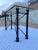 Mid-Century Modern Rectangular Wrought Iron & Glass Console Sofa Table For Sale - Image 10 of 13