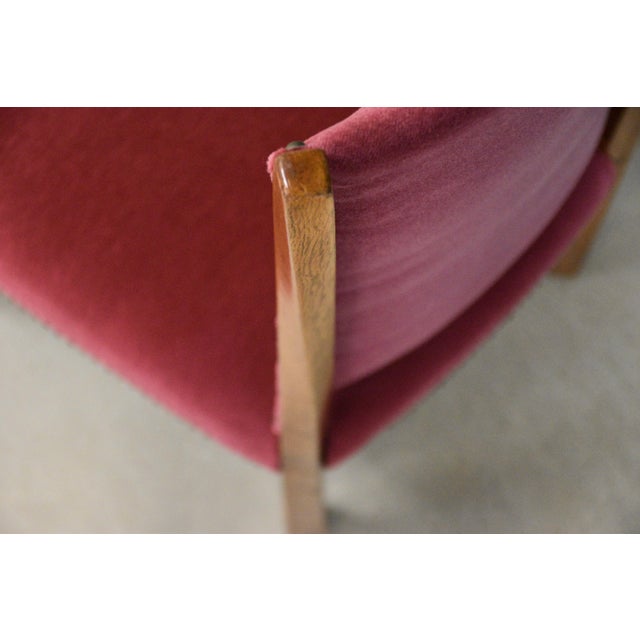 1960s Pere Cosp Oak and Mohair Dining Chairs - Set of 8 For Sale - Image 11 of 12