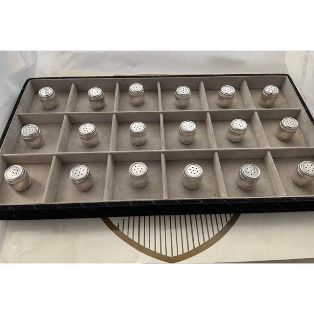 1970s Individual Salt Shakers, Barrel Shape - Set of 6 For Sale - Image 10 of 10