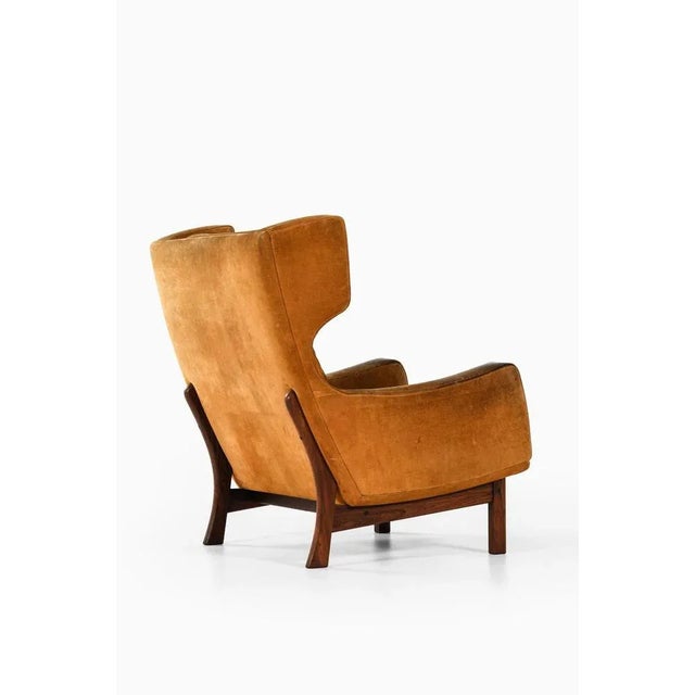 Brown Easy Chair, Denmark, 1960s For Sale - Image 8 of 10