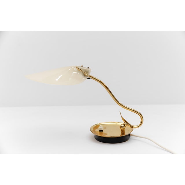 Mid-Century Modern Brass and Acrylic Table Lamp, 1950s For Sale - Image 14 of 14