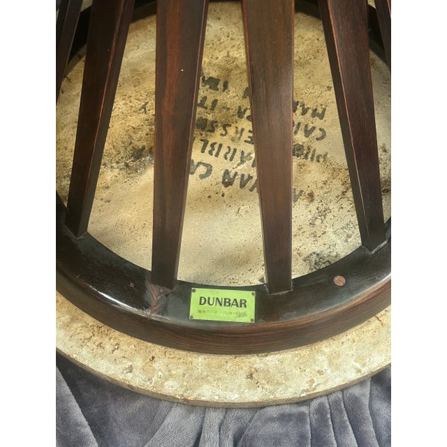 1950s Edward Wormley for Dunbar Sheaf of Wheat Tables, Travertine and Ash, a Pair For Sale - Image 12 of 12