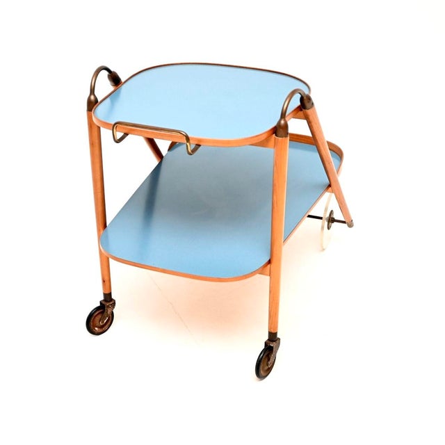 1950s Vintage Italian Drinks Trolley, 1950s For Sale - Image 5 of 10