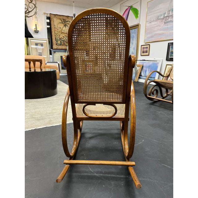 Vintage Bentwood Rocking Chair For Sale - Image 12 of 13