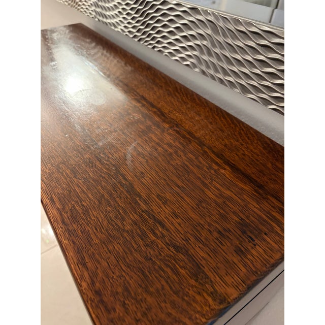 Antique Tiger Oak Barrister/Lawyer’s Bookcase With G.R.M. Mark Intact For Sale In Tampa - Image 6 of 11