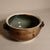 2000 - 2009 Vintage Signed Wabi Sabi Studio Pottery Stoneware Bowl With Sculptural Handles in a Earthy Brown & Green Glaze For Sale - Image 5 of 10
