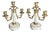 Antique French Bronze and Marble Candleholders from Befos, Set of 2 For Sale
