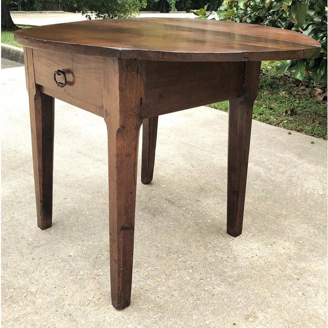 18th Century Country French Drop Leaf Game Table ~ Console For Sale - Image 12 of 13
