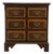High End Vintage Banded Mahogany Traditional Chippendale Style 30" Nightstand W. Jewelry Storage For Sale
