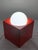 Mid-Century Modern Red Ceramic Table Lamp by Enzo Bioli for Il Picchio, Italy, 1960s For Sale - Image 3 of 10
