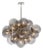 Regina Andrew Shine Globe Chandelier, Polished Nickel with Smoke Glass For Sale