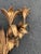 Large Italian Gilt Iron Floral Wall Sconce For Sale In New York - Image 6 of 12