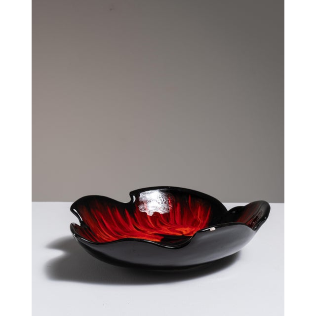 1970s France Black Ceramic Vase For Sale In Greensboro - Image 6 of 15
