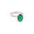 Traditional Emerald Diamond Ring 14k Gold 1.83 TCW Certified For Sale - Image 3 of 9