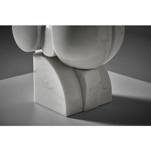 Abstract Interlocking Carrara Marble Sculpture by Andrea Cascella, Italy, 1987 For Sale - Image 4 of 14