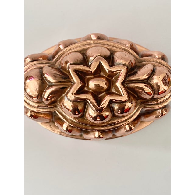 19th C Antique English Copper Jelly Mold For Sale - Image 10 of 16