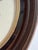 Wood Vintage Needlepoint Girl & Boy In Antique Oval Deep Wood & Gold Frames For Sale - Image 7 of 16