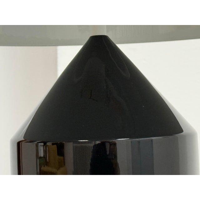 Vico Magistretti for Oluce Atollo Medium Black Metal Table Lamp For Sale - Image 9 of 12