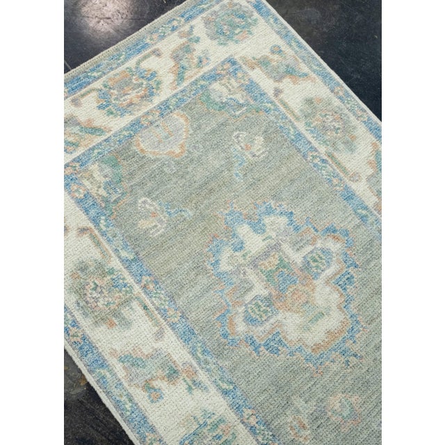 Early 21st Century Turkish Oushak Runner Rug 2'9" x 14' #17794 For Sale - Image 5 of 8