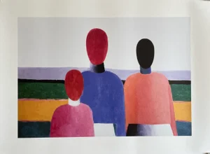Kazimir Severinovich Malevic, Three Female Figures, Print