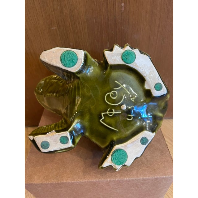 Ceramic Vintage McCoy Frog Planter / Vase For Sale - Image 7 of 12