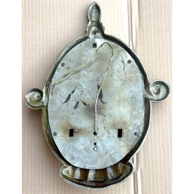 Vintage French Brass and Glass Wall Lamps, 1930s, Set of 2 For Sale - Image 6 of 12