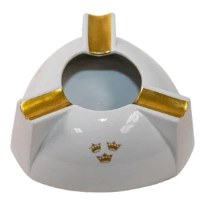 Vintage Art Deco Fasold & Stauch Iconic Swedish American Line Triangular Ashtray