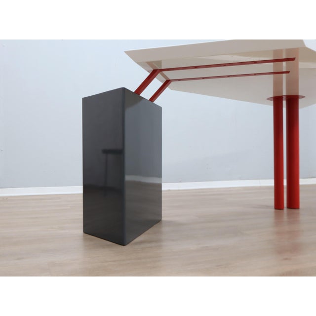 Postmodern Writing Desk attributed to Franco Corradini for Saporiti, 1980s For Sale - Image 13 of 14