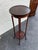 Antique Edwardian Sheraton Mahogany Inlaid Plant Stand Sculpture Pedestal Table. Well made, features slender legs and...