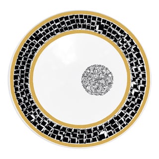 Doctrine Ceramic Plate by Vincenzo D’Alba for Kiasmo For Sale