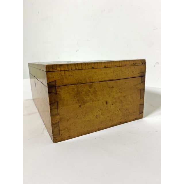 Wood 18th Century Inlaid Marquetry Document Box For Sale - Image 7 of 11