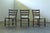 Brutalist Dark Oak Chairs in Light Upholstery, Denmark, 1960s, Set of 6 For Sale - Image 12 of 15