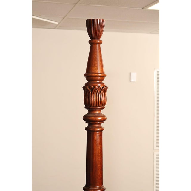 Councill King Size Mahogany Poster Bed Frame For Sale In Philadelphia - Image 6 of 18