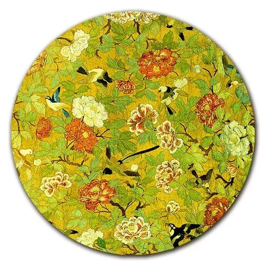 Contemporary Italian Yellow Singapore Birds Placemat For Sale - Image 3 of 3