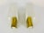 Brass and glass sconces made in Germany in the 1960s. The lamps are in a very good condition. The lights require E14 light...