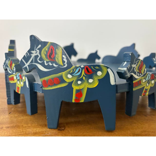 1960s Midcentury Nils Olsson Dala Horse Tray Stand For Sale - Image 5 of 8