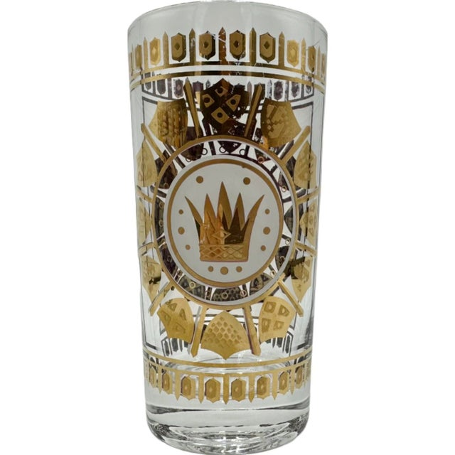 Vintage Georges Briard Royal Crown Highball Glasses- Set of 4 For Sale - Image 10 of 12