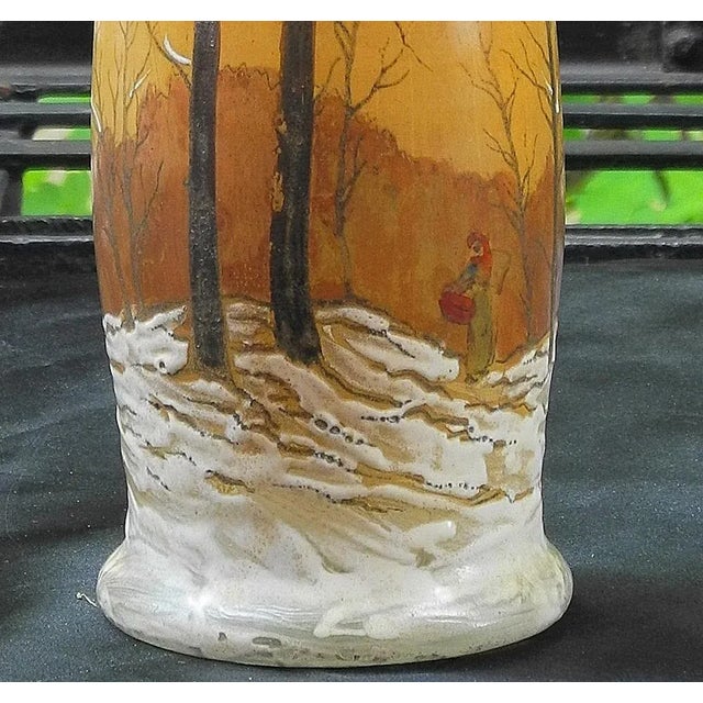 Art Nouveau Vase by Legras For Sale - Image 3 of 5