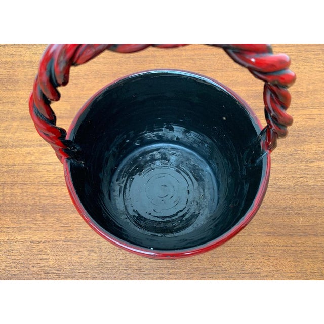 Italian Strawberry Pottery Vase by Fratelli Fantullacci for Bitossi, 1960s For Sale - Image 14 of 18