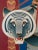 1970's Art Deco Printed Canvas "Cavalcare La Tigre" For Sale - Image 4 of 13