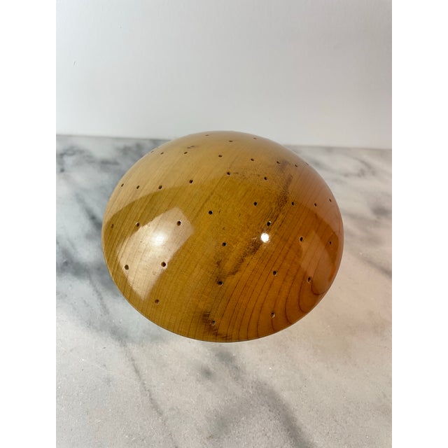 Mid-Century Modern Vintage Oregon Myrtlewood Mushroom Sculpture — Zumwalt’s Myrtlewood, Bandon Or For Sale - Image 3 of 6