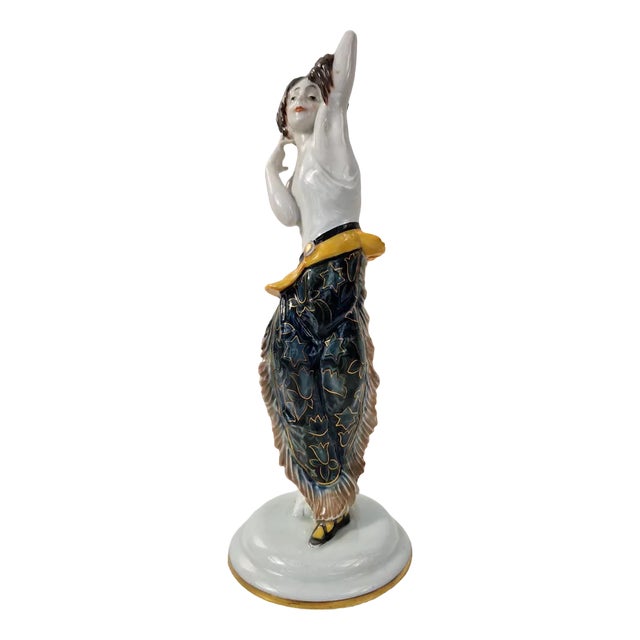 The Dancer Lo Hesse by Constantin Holzer Defanti for Rosenthal, 1920s For Sale