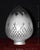 Metal Mid-Century British Cut Glass Acorn Pendant Light with Brass, 1950s For Sale - Image 7 of 17