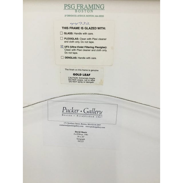 “Tu B’Shvat” Framed 1981 Serigraph by David Sharir For Sale - Image 12 of 13