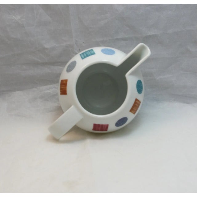 1980s Vintage Christopher Stuart Modernist Creamer Color Lane Pattern Y0114 For Sale - Image 9 of 9