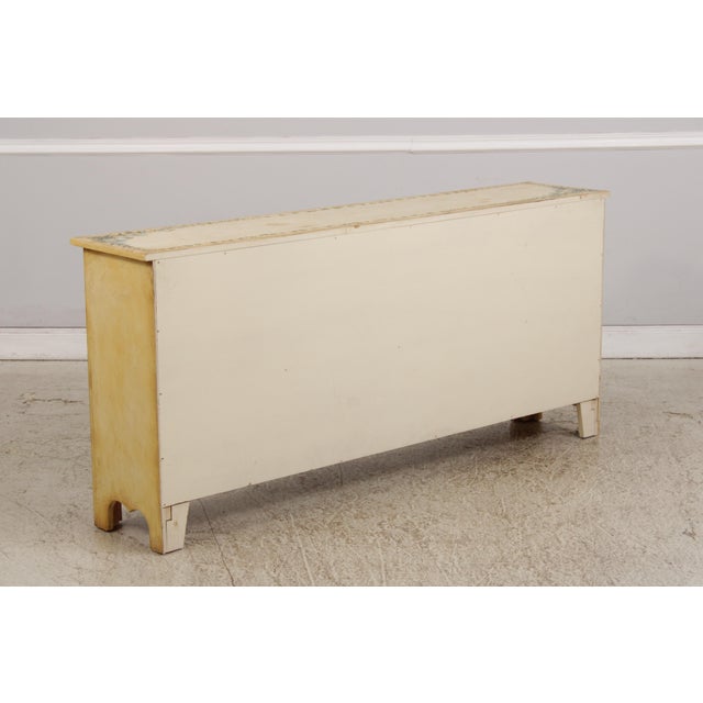 Habersham Crackle Paint 2 Door Cabinet For Sale - Image 17 of 18