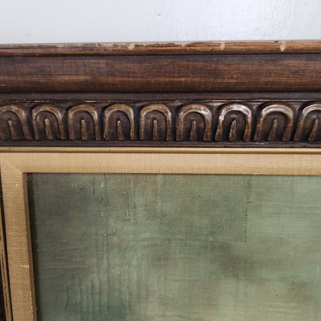 Framed Large-Scale 1960s French Modern Harbor Scene Oil Painting (43" × 36") For Sale - Image 12 of 15