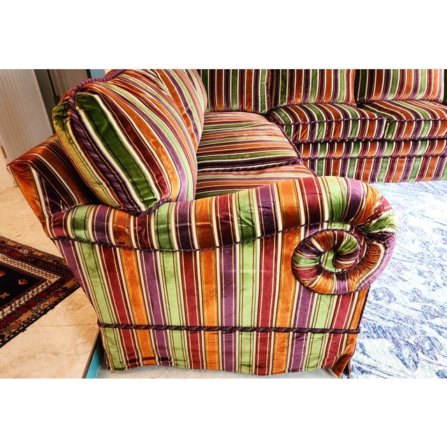 1980s Custom Sectional Sofa Schwartz Collection Paris for Juan Pablo Molyneux For Sale - Image 5 of 18