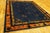 Chinese 1920s Classic Greek Key Floral Deco Antique Chinese Peking Knotted Wool Rug For Sale - Image 3 of 9