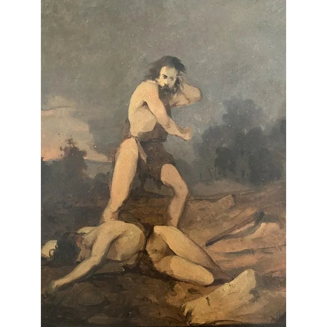 Unknown - Cain and Abel - Original Oil Paintings - Early 20th Century For Sale - Image 3 of 3